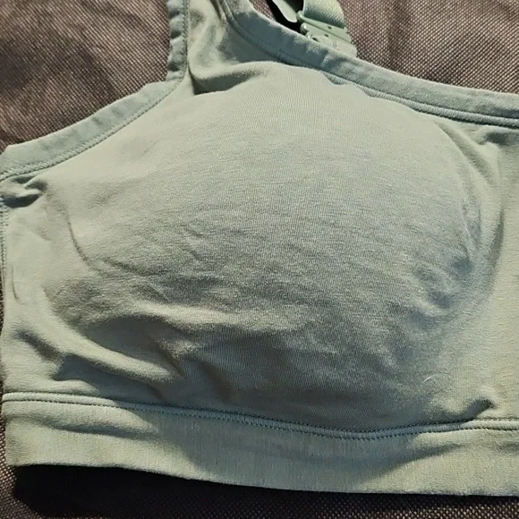 Cuddl Duds Sage Green Soft Cup Or Sports Bra - Picture 3 of 14